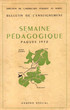 Semaine Pédagogique