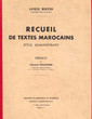 Recueil de textes marocains