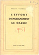 L'Effort d'enseignement au Maroc