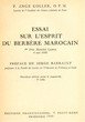 Essai sur l'esprit du berbère marocain