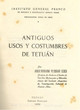 Antiguos usos y costumbres de Tetuan