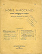 Notes Marocaines:Bulletin d'information et de liaison de la société de géographie du Maroc