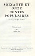 Soixante et onze contes populaires racontés par les Juifs du maroc.