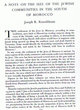 A note on the size of the Jewish communities in the south of Morocco.