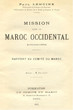 Mission dans le Maroc Occidental ( automne 1904); rapport au comité du Maroc.