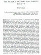 The Black Panthers and Israeli society.