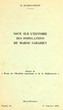 Note sur l'histoire des populations du Maroc Saharien.