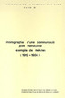 Monographie d'une communauté juive marocaine; exemple de Meknes (1912-1956).