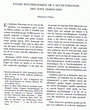 Etude psychologique de l'acculturation des Juifs marocains