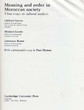 Meaning and order in Maroccan society; three essays in cultural analysis.