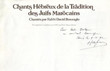 Chants Hébreux de la tradition des Juifs Marocains