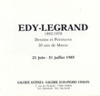 Edy-Legrand 1892-1970.Dessins et Peintures