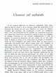 L'image du sépharade dans l'oeuvre d'Albert Cohen