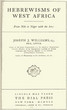 Hebrewisms of West Africa.