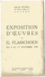 Exposition d'oeuvres de G. FLASSCHOEN