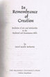 In Rememberance of Creation