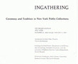 Ceremony and Tradition in New York Public Collections