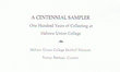 A Centennial Sampler, 100 years of collecting at Hebrew Union College