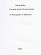Everyday Jewish life and manners