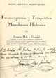Medicamentos marroquies; farmacognosia y terapeutica musulmano-hebraica.