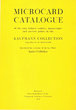 Microcard Catalogue the Kaufmann Collection
