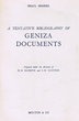 A tentative bibliography of Geniza Documents