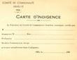 Carte d'indigence