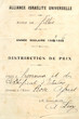 Distribution des prix (Rose Afriat)