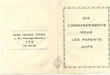 Dix commandements pour les parents juifs