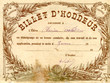 Billet d'honneur