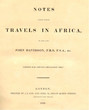 Notes taken during travels in Africa, 1835-36.