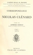 Correspondance de Nicolas Clénard