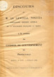 Discours de M. le Général Noguès à la session...protectorat