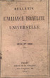 Bulletin de l'Alliance Israélite Universelle