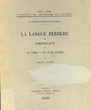 La Langue Berbère