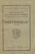 Historique de la direction........Beaux-Arts et des Antiquités