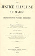 La justice Française au Maroc
