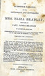 An authentick narrative of the shipwreck and sufferings of Mrs. Eliza Bradley,the wife of Capt.James Bradleys