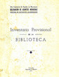 Inventario Provisional de la Biblioteca del Centro de Estudios Marroquies