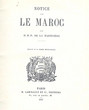 Notice sur le Maroc