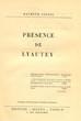 Présence de Lyautey