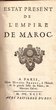 Estat présent de l'Empire de Maroc