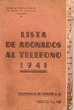 Lista de Abonados al Téléfono 1941