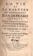 La vie et le martyre.....martyrisé au Maroc le 24 may l'an 1634
