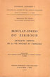 Moulay-Idriss du zerhoun, quelques aspects de la vie sociale et familiale