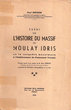 Essai sur l'histoire du massif de Moulay Idriss
