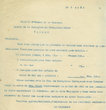 Lettre de Abensur, Isaac (Président de la communauté israélite de Tanger)