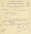 Lettre de Georges Braunschvig
