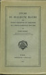 Etude du dialecte Maure des régions sahariennes et sahéliennes de l'afrique occidentale francaise