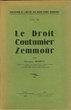 Le droit cutumier Zemmoûr